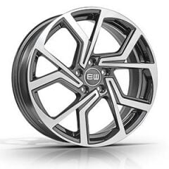 17 İnç 5X100 Seat Skoda Volkswagen Palladyum Lip Polish Jant Takım