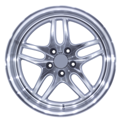19 İnç 5x120 BMW Chevrolet Uyumlu Silver Machine Lip Jant Takımı | R1 Wheels