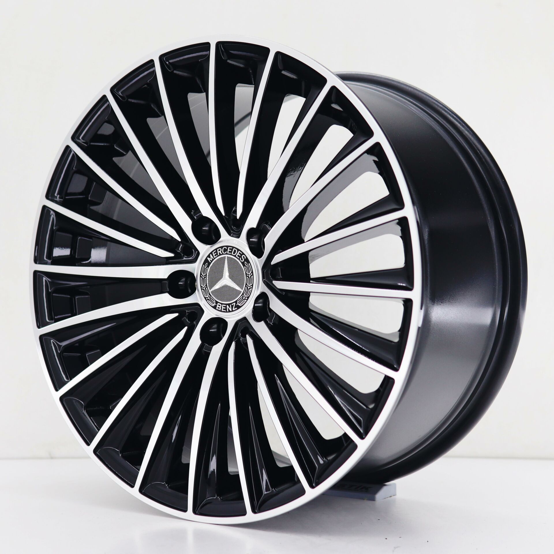 18 İnç 5X112 Mercedes New S Class Black Machined Jant Takım