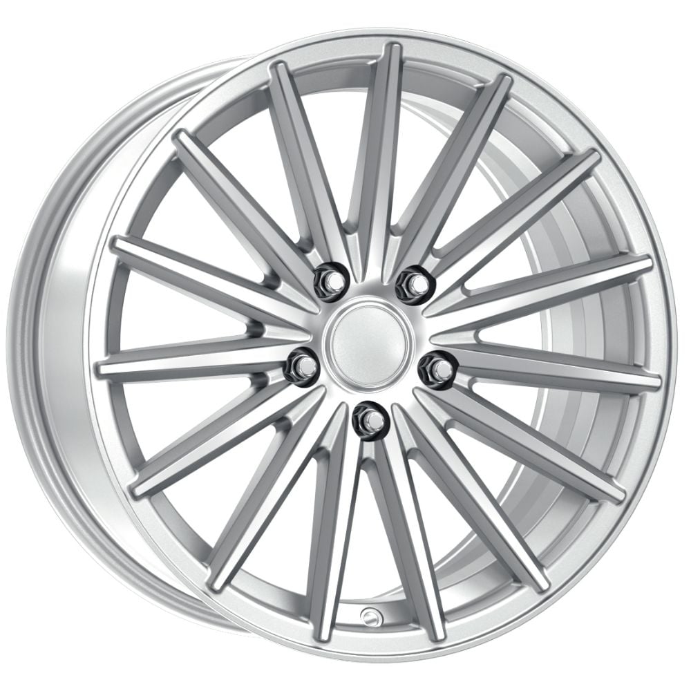 16 İnç 5x100 Volkswagen Audi Seat Skoda Uyumlu Silver Diamond Jant Takımı