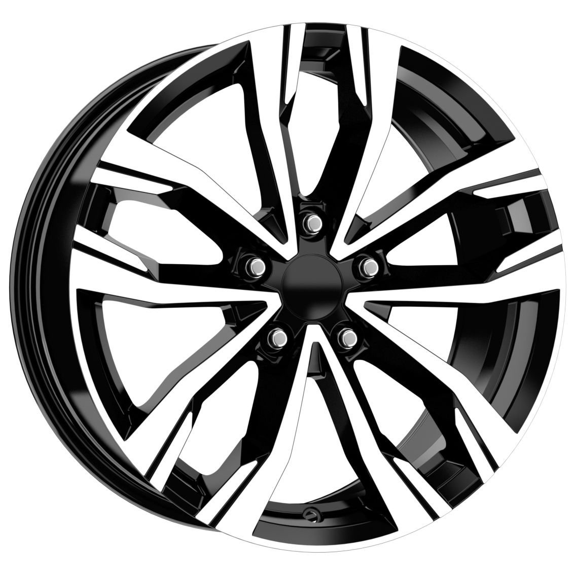 16'' 4X100 Black Machined Jant Takım