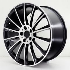 18 İnç 5X112 Mercedes S Class Maybach E Series C Series Black Lip Polish Jant Takım