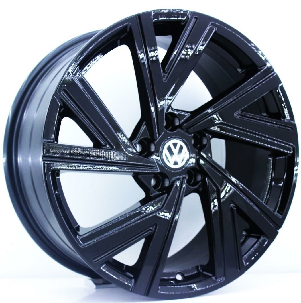 18 İnç 5X112 Skoda Seat Volkswagen Black Jant Takım