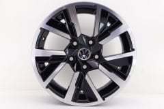 15'' İnç 5X112 15*6.5 Et35 Volkswagen caddy Audi Mercedes Black Polish  Jant Takım