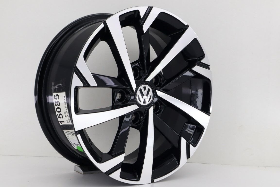 15 İnç 5X112 15*6.5 Et35 Volkswagen Black Polish  Jant Takım