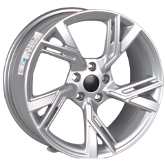 18 İnç 5x112 Volkswagen Audi Skoda Uyumlu Silver Jant Takımı | R1 Wheels