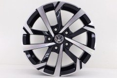 15'' İnç 5X100 15*6.5 Et35 Volkswagen Audi Skoda Black Polish  Jant Takım