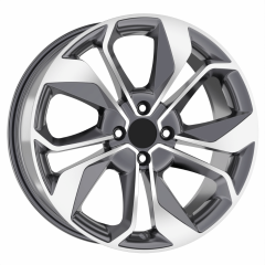 16 İnç 5X114.3 Renault Megane 4 İcon Gun Metal Diamond Jant Takımı