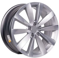 19 İnç 5x112 Volkswagen Audi Skoda Uyumlu Lugano Silver Jant Takımı