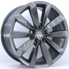 19 İnç 5X112 Lugano Orjinal Kalıp Seat Volkswagen Arteon İcon Gun Metal Jant Takımı