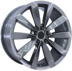 19 İnç 5X112 Lugano Orjinal Kalıp Seat Volkswagen Arteon İcon Gun Metal Jant Takımı