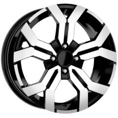 16 İnç 5x114.3 Dacia Duster Uyumlu Black Polish Jant Takımı 
