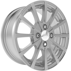 15 İnç 4x100 Renault Honda Toyota Fiat Uyumlu Shiny Silver Jant Takımı | R1 Wheels