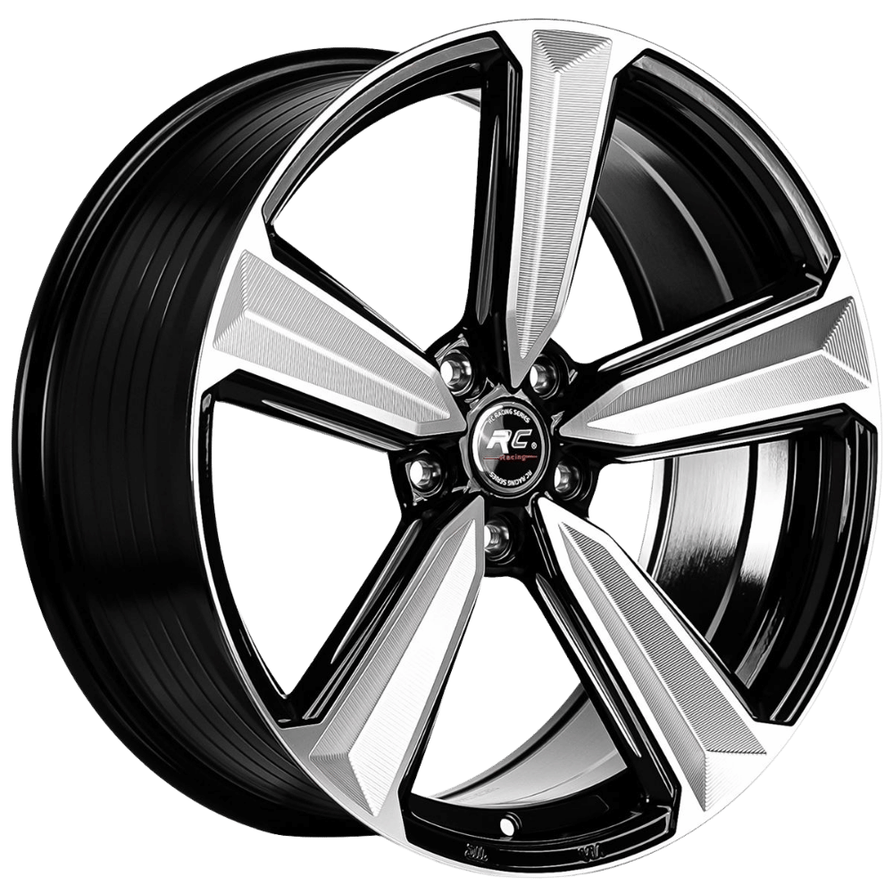 18 İnç 5x112 Volkswagen Mercedes Audi Uyumlu Black Polish Milling Jant Takımı | R1 Wheels