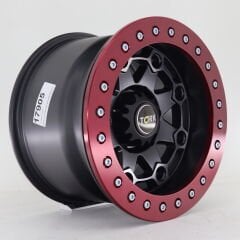 17'' 6X139.7 Mat Black Red Jant Takım