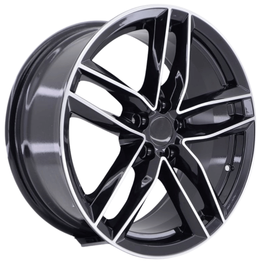 17'' İnç 5X112 Audi A3,A4,A6,Golf Jetta Seat Scirocco  Passat Black Machined  Jant Takım