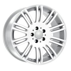 18 İnç 5x112 Mercedes W211 Audi Çift Aplikasyon Silver Diamond Jant Takımı | R1 Wheels