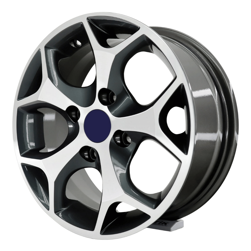 15 İnç 4x100 Fiat Renault Honda Uyumlu Gun Metal Face Jant Takımı | R1 Wheels