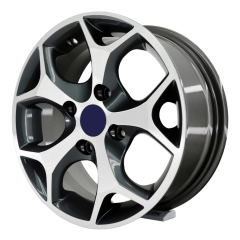 15 İnç 4x100 Fiat Renault Honda Uyumlu Gun Metal Face Jant Takımı | R1 Wheels