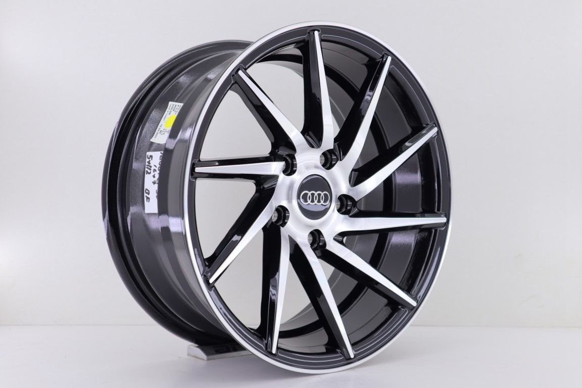 16 İnç 5X112 Volkswagen Seat Skoda Audi Black Machined Jant Takım