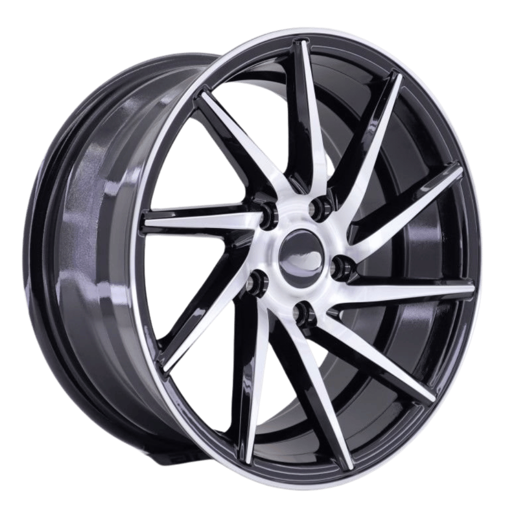 16 İnç 5X112 Volkswagen Seat Skoda Audi Uyumlu Black Machined Jant Takım