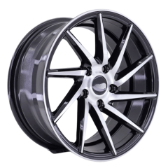 16 İnç 5X112 Volkswagen Seat Skoda Audi Uyumlu Black Machined Jant Takım