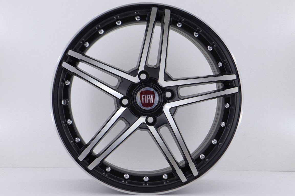 17'' İnç 4X114.3 Suzuki-Hyundai-Mitsubishi Mat Black Polish  Jant Takım