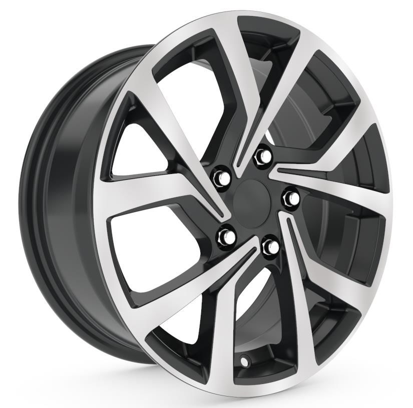 18 İnç 5X100 Seat Skoda Volkswagen Black Diamond Jant Takım
