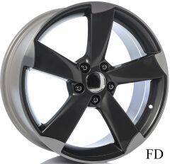 18 İnç 5X112 Audi Volkswagen Seat Skoda Black Diamond Jant Takım