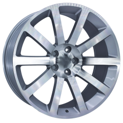 20 İnç 5x115 Chrysler Uyumlu Machined Face and Lip Silver Jant Takımı | R1 Wheels