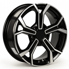 15 İnç 4x100 Honda Toyota Hyundai Uyumlu Deep Black Diamond Gloss Jant Takımı
