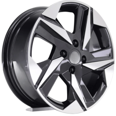 15 İnç 5X114.3 Honda Toyota Mazda Uyumlu Black Jant Takımı