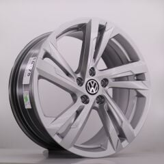 18 İnç 5X112 Volkswagen Jetta Passat Scirocco Golf Seat Leon Skoda Silver Jant Takım