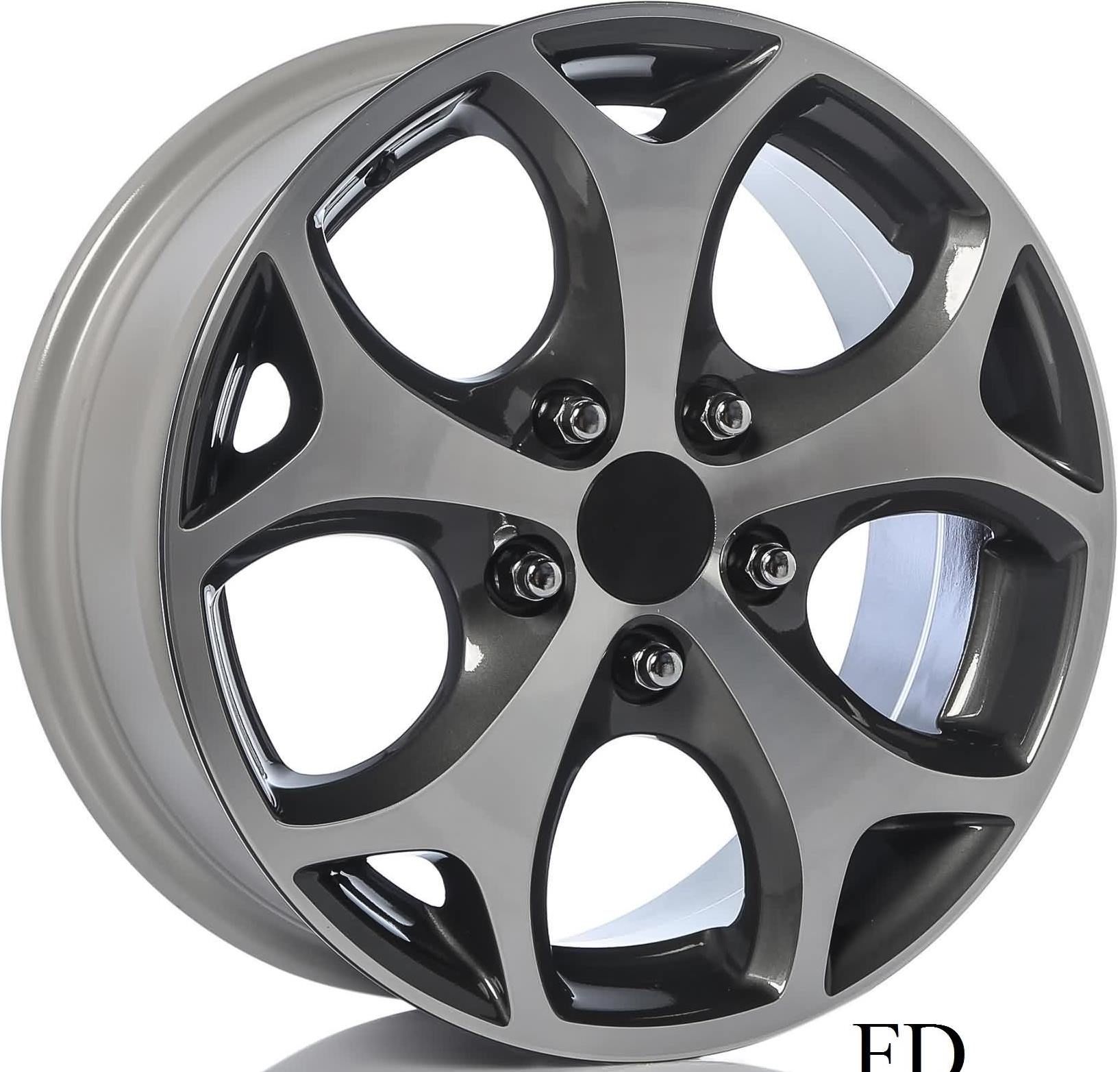15 İnç 4X108 Ford Kar Tanesi Black Diamond Jant Takım
