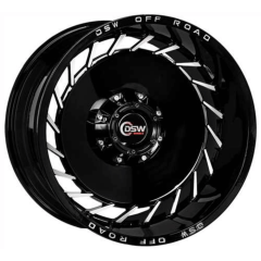 20 İnç 6x139.7 Toyota Hilux Isuzu D-Max Mitsubishi L200 Uyumlu Black Polish Jant Takımı