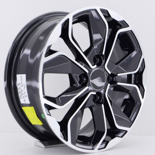15 İnç 4X100 Renault Fiat Black Machined Jant Takım