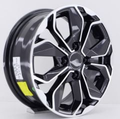 15 İnç 4X100 Renault Fiat Black Machined Jant Takım