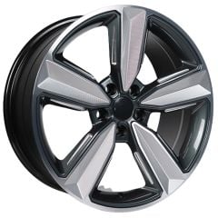 18 İnç 5x112 Audi BMW Mercedes Volkswagen Uyumlu Gun Metal Polish Milling Jant Takımı