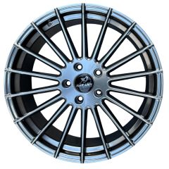 19 İnç 5x112 Audi Mercedes Volkswagen Uyumlu Çift Aplikasyon Hyper Black Jant Takımı | R1 Wheels