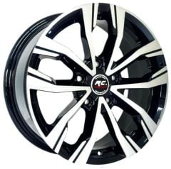 16 İnç 5x114.3 Renault Honda Hyundai Kia Uyumlu Black Polish Jant Takımı | R1 Wheels