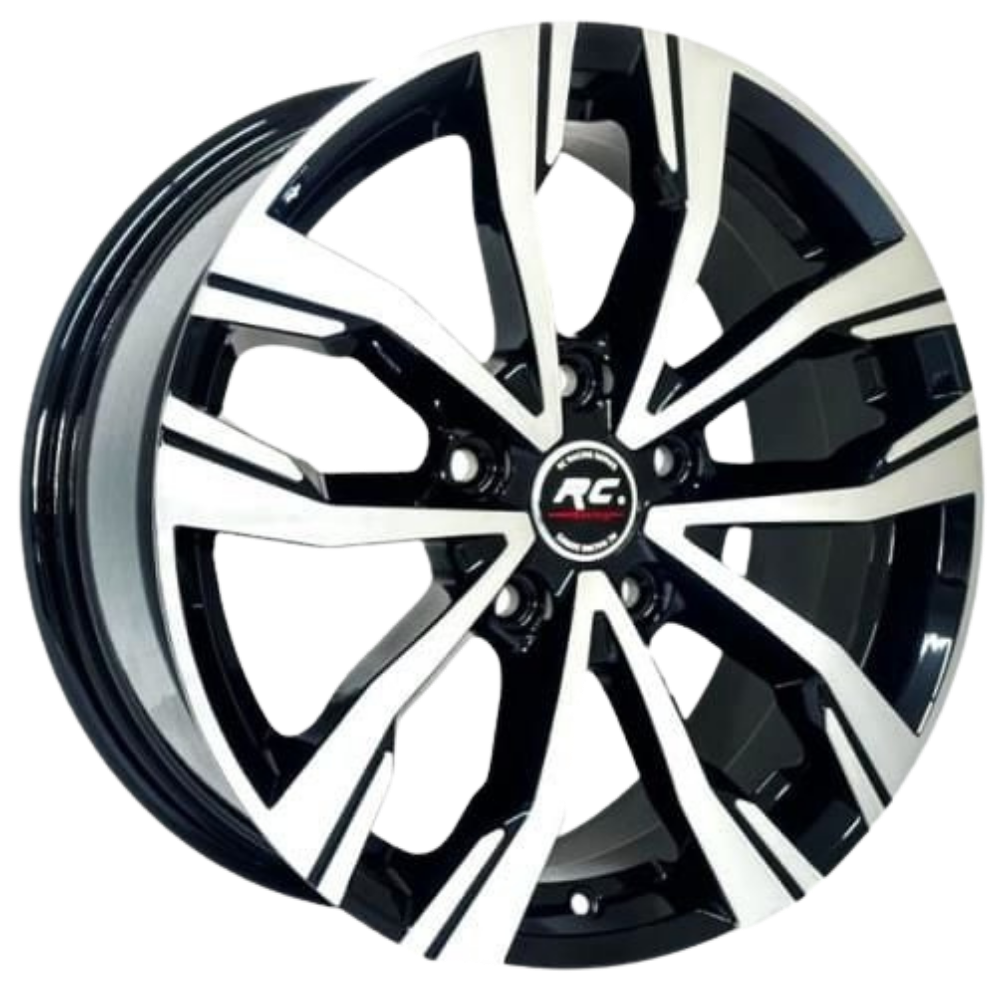 16 İnç 5x114.3 Renault Honda Hyundai Kia Uyumlu Black Polish Jant Takımı | R1 Wheels