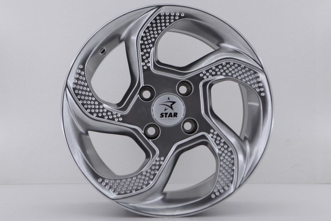 14'' İnç 4X100 Toyota-Honda-Fiat-Dacia-Renault Hyper Silver  Jant Takım