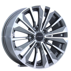 16 İnç 5x114.3 Renault Honda Hyundai Uyumlu Gun Metal Jant Takımı | R1 Wheels