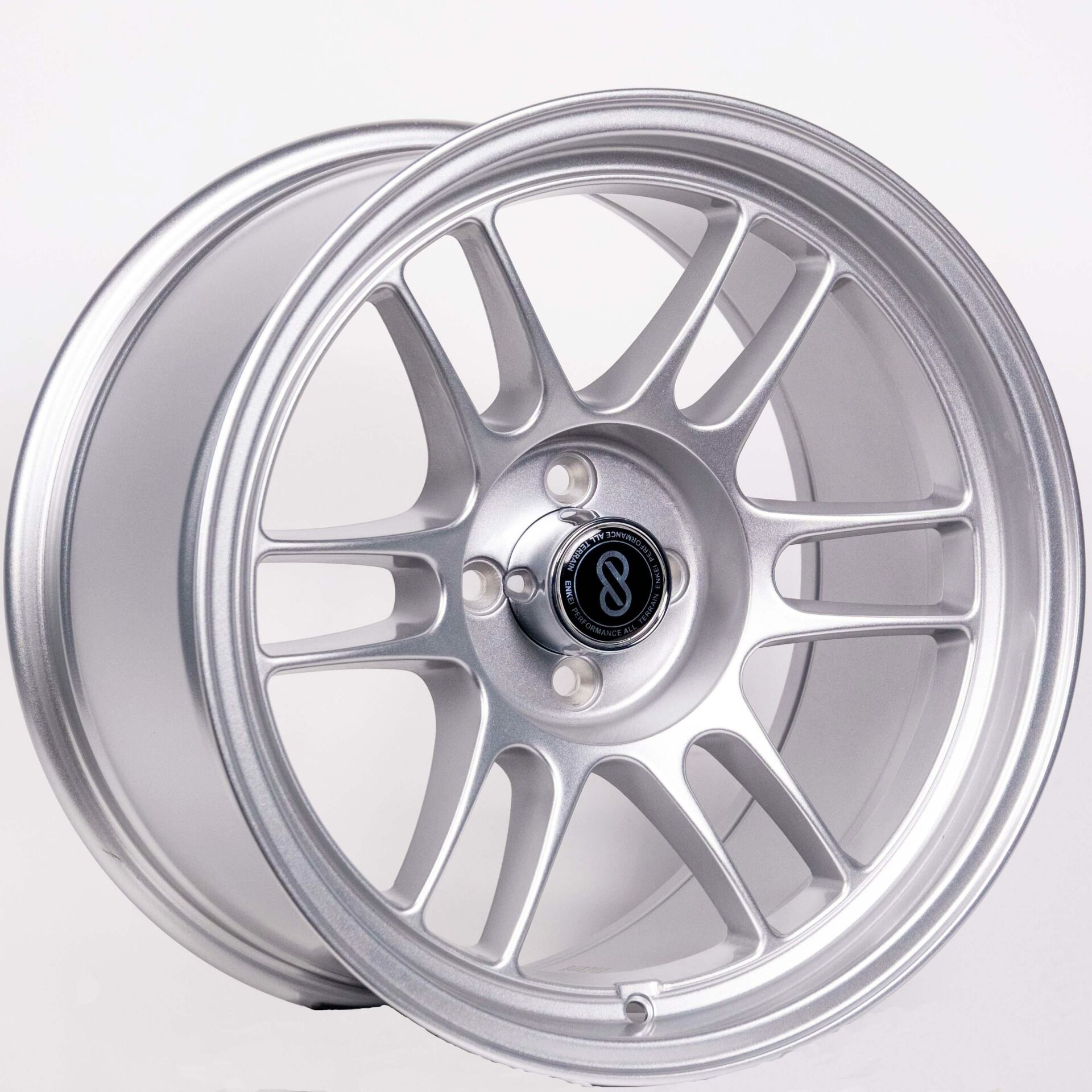 17 İnç 4X100 Renault Clio Honda Opel Fiat Volkswagen Enkei Rpf01 Silver Jant Takım