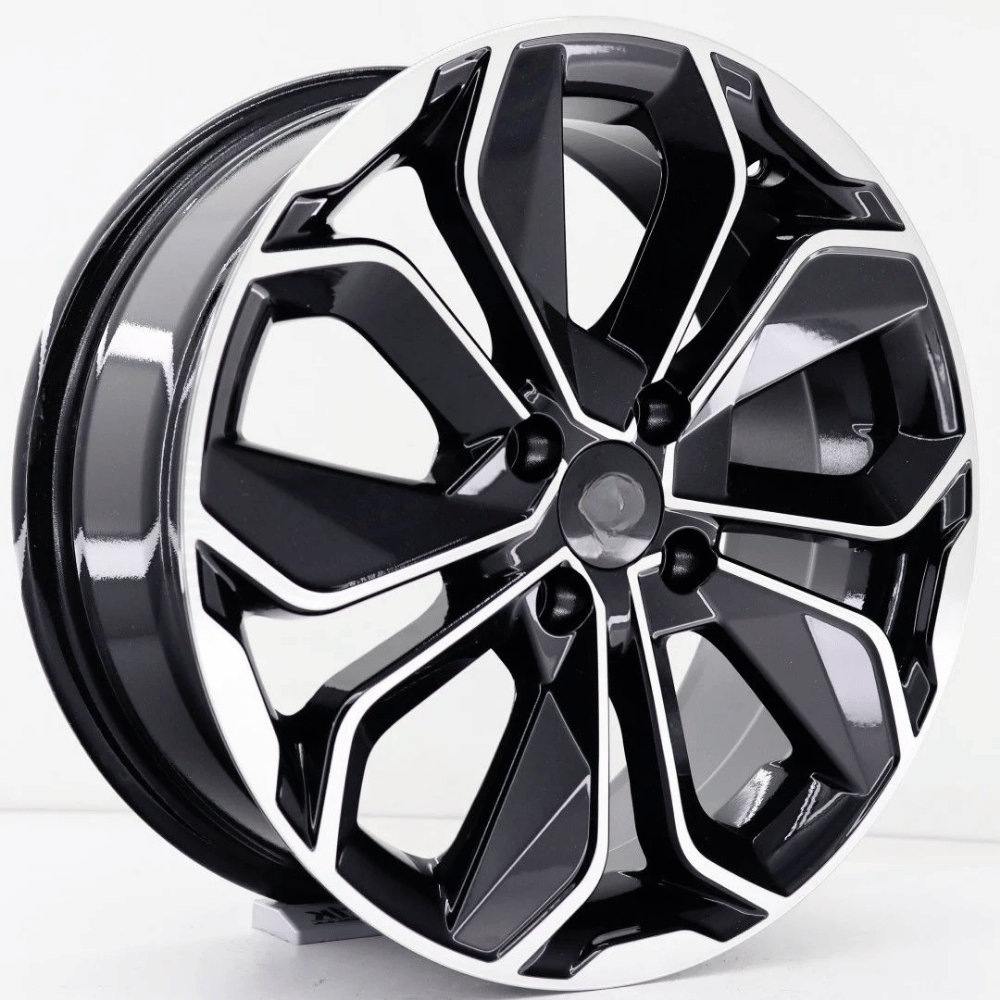 14 İnç 4X100 Renault İcon Fiat Opel Honda Black Polish Jant Takım