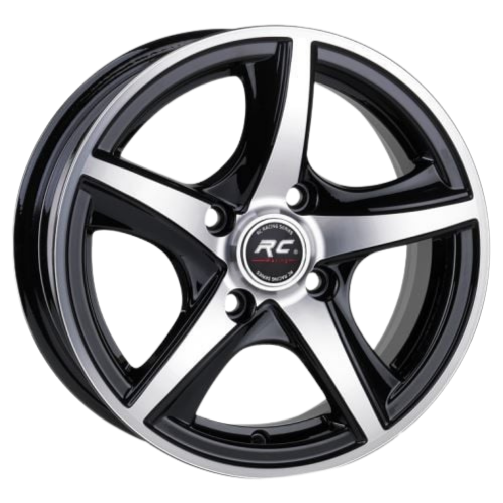 14 İnç 4x100 Volkswagen Honda Opel Fiat Renault Uyumlu Black Polish Jant Takımı | R1 Wheels