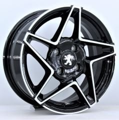 15 İnç 4x100 Fiat Honda Renault Dacia Black Machined Jant Takımı | R1 Wheels