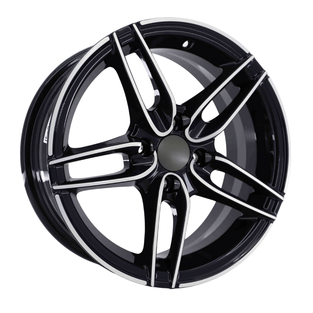 15 İnç 4X100 Fiat-Honda-Renault-Dacia Uyumlu Black Machined Jant Takım