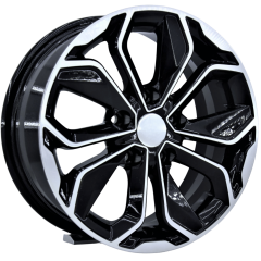15 İnç 5X114.3 Renault-Honda Uyumlu Black Machined Jant Takım