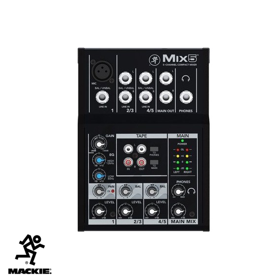 MIX5 5 Kanal Anolog Mixer